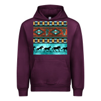 Mauve Wine native american aztec seamless pattern Urban Hoodie - BundleAndBundleShop