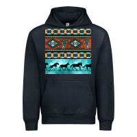 Navy native american aztec seamless pattern Urban Hoodie - BundleAndBundleShop