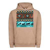 Pigment Burro native american aztec seamless pattern Urban Hoodie - BundleAndBundleShop