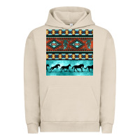Pigment French Oak native american aztec seamless pattern Urban Hoodie - BundleAndBundleShop