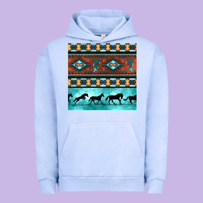 Native American Aztec Seamless Pattern Urban Hoodie Designed By Bundleandbundleshop