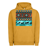 Pigment Peanut Butter native american aztec seamless pattern Urban Hoodie - BundleAndBundleShop