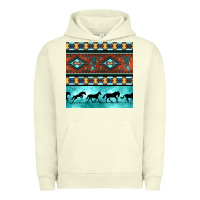 Pigment Pistachio native american aztec seamless pattern Urban Hoodie - BundleAndBundleShop