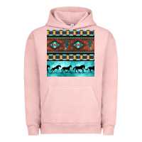 Pigment Salmon native american aztec seamless pattern Urban Hoodie - BundleAndBundleShop