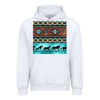 White native american aztec seamless pattern Urban Hoodie - BundleAndBundleShop