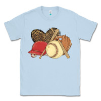 Dusty Blue softball Classic Tee - MaliasSmallBusiness