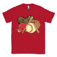 Red softball Classic Tee - MaliasSmallBusiness