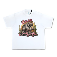 White cute but will fight you racoon western Urban Heavy Tee - NancyCooperArtShop