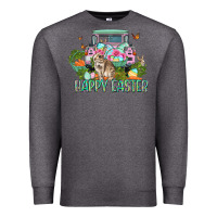Charcoal Heather Happy Easter Day Premium Sweatshirt - CowGirlArtShop