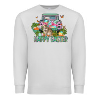 Dove Grey Happy Easter Day Premium Sweatshirt - CowGirlArtShop
