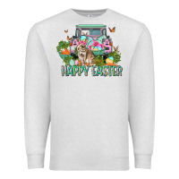 Oatmeal Heather Happy Easter Day Premium Sweatshirt - CowGirlArtShop