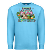 Ocean Blue Happy Easter Day Premium Sweatshirt - CowGirlArtShop
