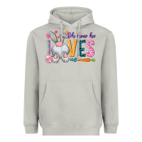 Moon Dust Oh how he loves us Easter Day Heavyweight Hoodie - HowdyJamesFarm