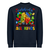 Navy celebrate neurodiversity Heavyweight Sweatshirt - LillyAllenDesigns