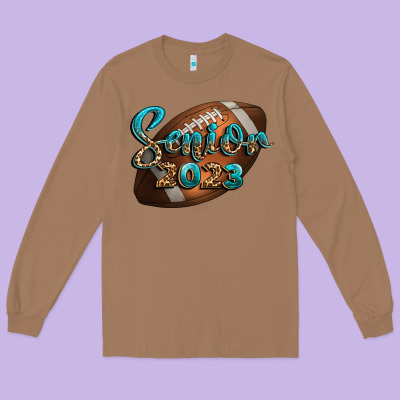 American Football Senior 2023 Long Sleeve Tee Designed By Bundleandbundleshop