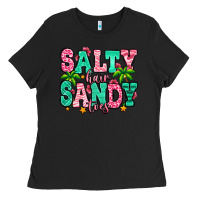Black salty hair sandy toes Ladies Tee - Jasminsmagicworld
