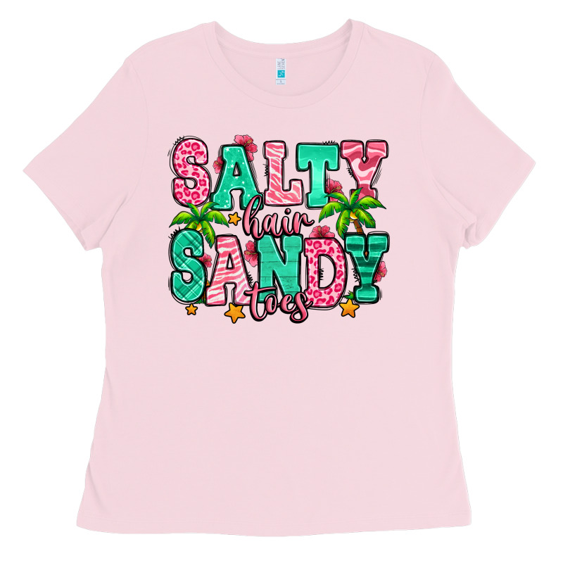 Salty Hair Sandy Toes Ladies Tee by Jasminsmagicworld | Teevron