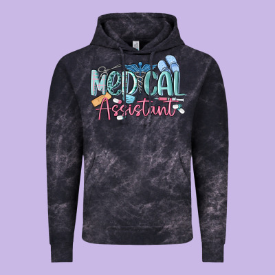 Medical Assistant Nurse Vintage Hoodie Designed By Maliassmallbusiness