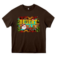 Chocolate Brown desert darlin Heavy Core Tee - JahusDesignShop