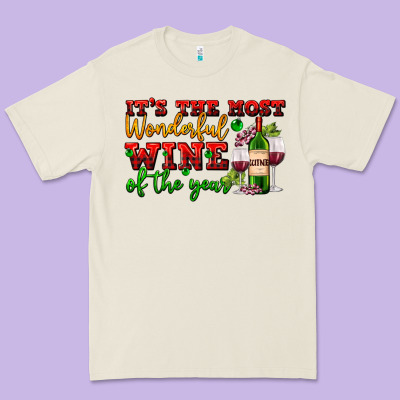 Its The Most Wonderful Wine Of The Year Premium Tee Designed By Adodesignshop