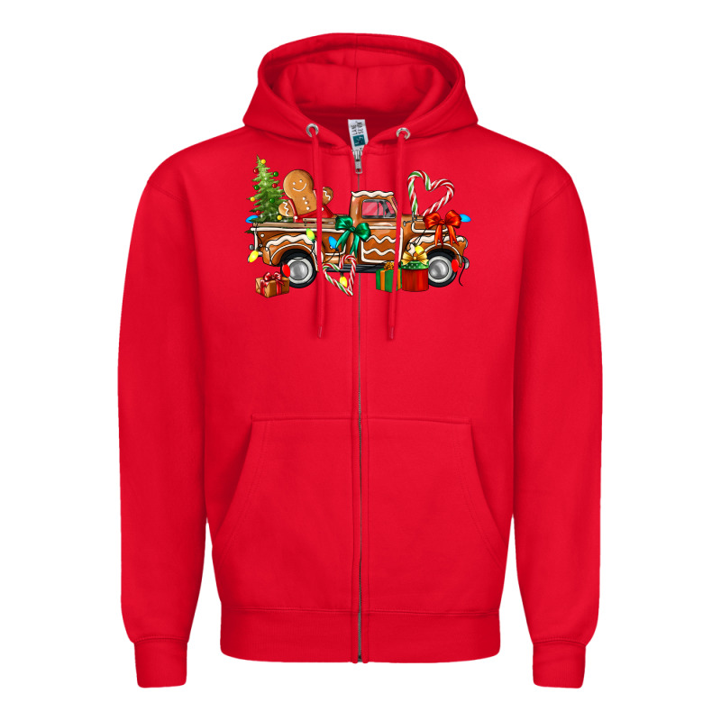 Gingerbread Truck Zipper Hoodie by texasbilliewilder | Teevron
