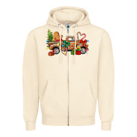 Sandshell gingerbread truck Zipper Hoodie - texasbilliewilder