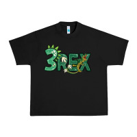Black three rex Urban Heavy Tee - MaliasSmallBusiness
