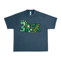 Midnight Navy three rex Urban Heavy Tee - MaliasSmallBusiness