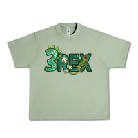 Oil Green three rex Urban Heavy Tee - MaliasSmallBusiness