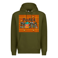 Army Green thankful tumbler Premium Hoodie - JahusDesignShop