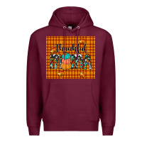 Burgundy thankful tumbler Premium Hoodie - JahusDesignShop