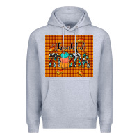 Heather Grey thankful tumbler Premium Hoodie - JahusDesignShop