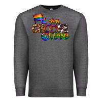 Charcoal Heather Western choose love Premium Sweatshirt - CowGirlArtShop