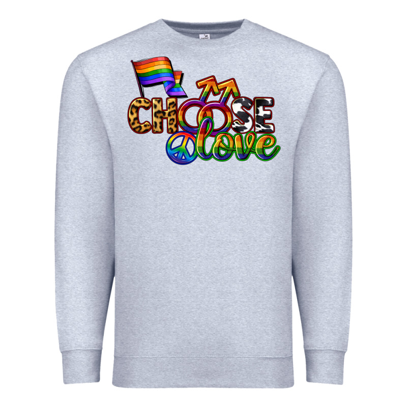Western Choose Love Premium Sweatshirt by CowGirlArtShop | Teevron