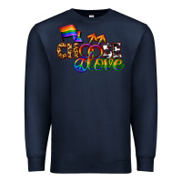 Navy Western choose love Premium Sweatshirt - CowGirlArtShop