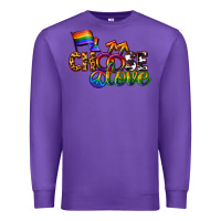 Purple Western choose love Premium Sweatshirt - CowGirlArtShop