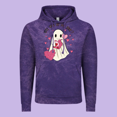 Will You Be My Boo Vintage Hoodie Designed By Maliassmallbusiness