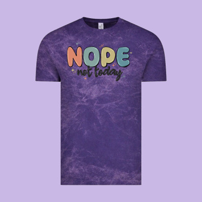 Nope Not Today Vintage Tee Designed By Maliassmallbusiness