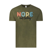 Vintage Olive nope not today Vintage Tee - MaliasSmallBusiness