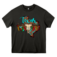 Asphalt bullskull texas map Heavy Core Tee - JahusDesignShop