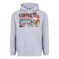 Heather Grey coffee nurse repeat Heavyweight Hoodie - CowGirlArtShop