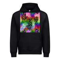 Black neon safari seamless pattern 2 Urban Hoodie - BundleAndBundleShop