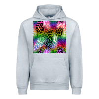 Heather Grey neon safari seamless pattern 2 Urban Hoodie - BundleAndBundleShop