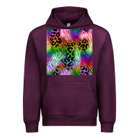 Mauve Wine neon safari seamless pattern 2 Urban Hoodie - BundleAndBundleShop