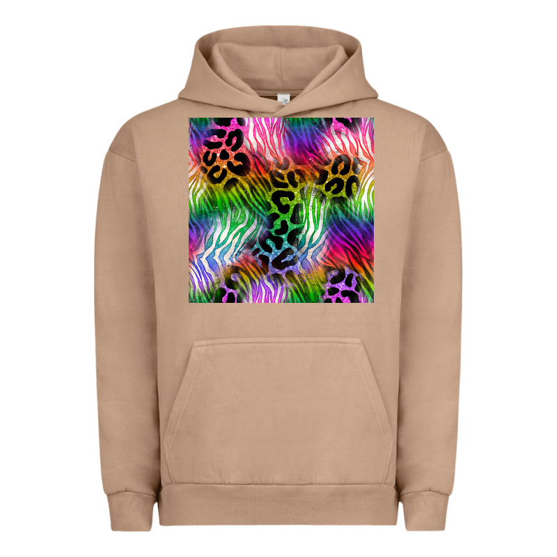 Neon Safari Seamless Pattern 2 Urban Hoodie by BundleAndBundleShop | Teevron
