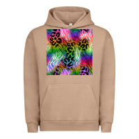 Pigment Burro neon safari seamless pattern 2 Urban Hoodie - BundleAndBundleShop