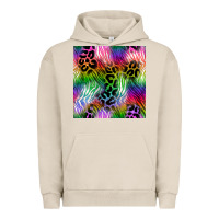 Pigment French Oak neon safari seamless pattern 2 Urban Hoodie - BundleAndBundleShop