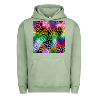 Pigment Oil Green neon safari seamless pattern 2 Urban Hoodie - BundleAndBundleShop