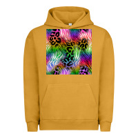 Pigment Peanut Butter neon safari seamless pattern 2 Urban Hoodie - BundleAndBundleShop