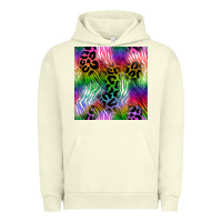 Pigment Pistachio neon safari seamless pattern 2 Urban Hoodie - BundleAndBundleShop